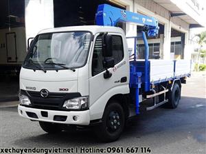 Xe tải HINO XZU650L gắn cẩu 2 tấn TADANO model TM-ZE263MH